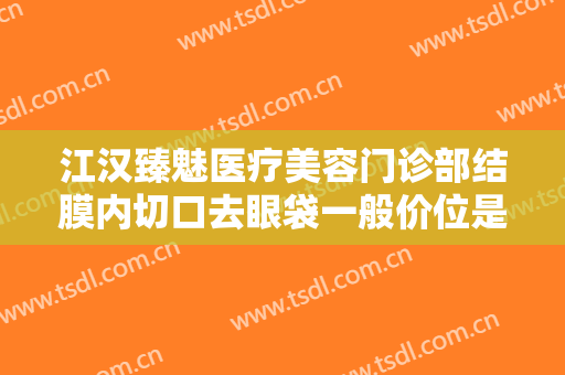 江汉臻魅医疗美容门诊部结膜内切口去眼袋一般价位是多少费用?多长时间恢复?