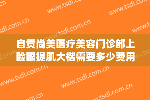 自贡尚美医疗美容门诊部上睑眼提肌大楷需要多少费用?效果怎么样?(自贡尚美整形美容医院怎么样)