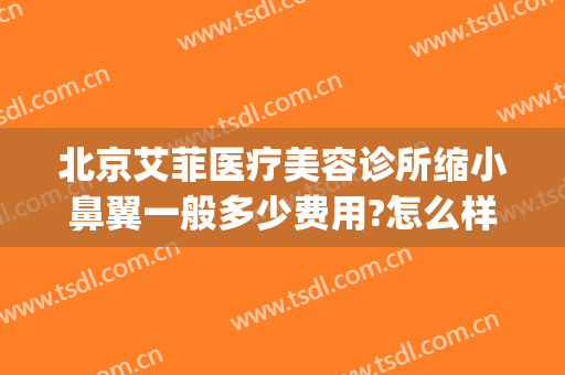 北京艾菲医疗美容诊所缩小鼻翼一般多少费用?怎么样?(艾菲医疗美容医院)
