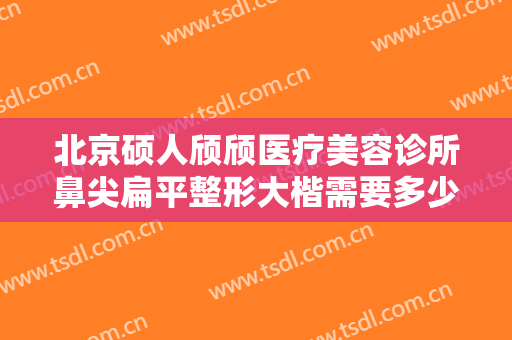 北京硕人颀颀医疗美容诊所鼻尖扁平整形大楷需要多少费用?有哪些优势?