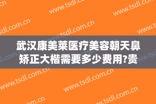 武汉康美莱医疗美容朝天鼻矫正大楷需要多少费用?贵不贵?(武汉鼻梁骨医院美莱整形)