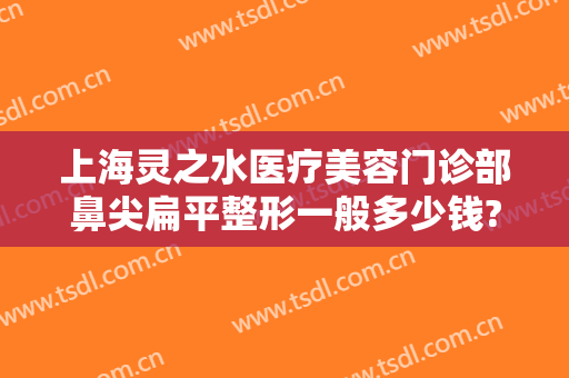 上海灵之水医疗美容门诊部鼻尖扁平整形一般多少钱?贵不贵?
