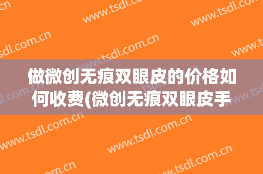 做微创无痕双眼皮的价格如何收费(微创无痕双眼皮手术)