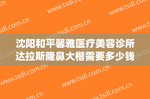 沈阳和平馨雅医疗美容诊所达拉斯隆鼻大楷需要多少钱?怎么样?(沈阳隆鼻多少钱认齐协和)
