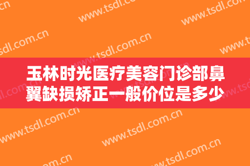玉林时光医疗美容门诊部鼻翼缺损矫正一般价位是多少费用?靠谱吗?