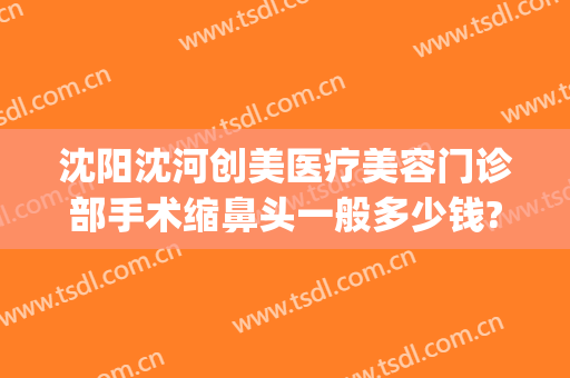 沈阳沈河创美医疗美容门诊部手术缩鼻头一般多少钱?贵不贵?(沈阳哪家整形医院做鼻子好)