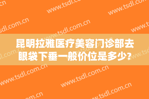 昆明拉雅医疗美容门诊部去眼袋下垂一般价位是多少?好不好?(昆明去除眼袋哪家医院好)