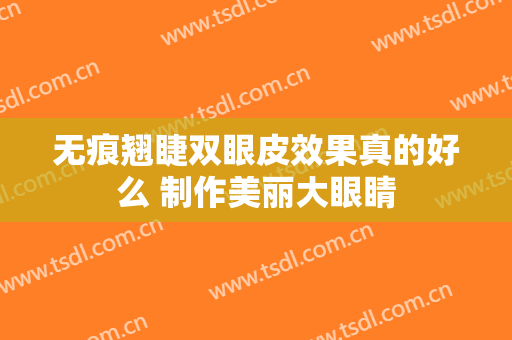 无痕翘睫双眼皮效果真的好么 制作美丽大眼睛