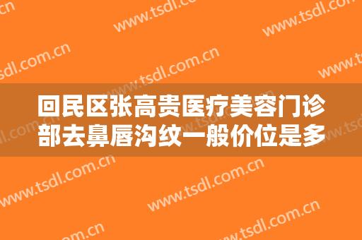 回民区张高贵医疗美容门诊部去鼻唇沟纹一般价位是多少费用?贵不贵?