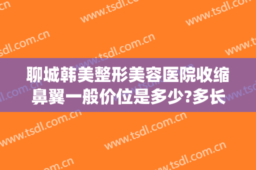 聊城韩美整形美容医院收缩鼻翼一般价位是多少?多长时间恢复?(整容收缩鼻翼要多少钱)