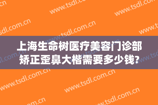 上海生命树医疗美容门诊部矫正歪鼻大楷需要多少钱?怎么样?(上海生命树整形医院)