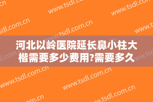 河北以岭医院延长鼻小柱大楷需要多少费用?需要多久恢复?