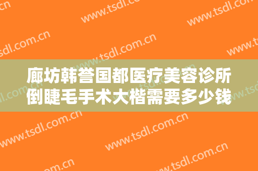 廊坊韩誉国都医疗美容诊所倒睫毛手术大楷需要多少钱?多长时间恢复?