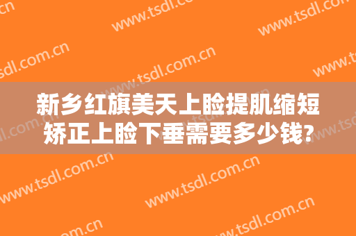 新乡红旗美天上睑提肌缩短矫正上睑下垂需要多少钱?有哪些优势?