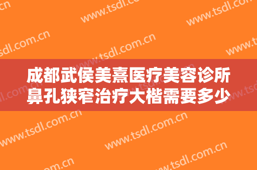 成都武侯美熹医疗美容诊所鼻孔狭窄治疗大楷需要多少费用?效果怎么样?