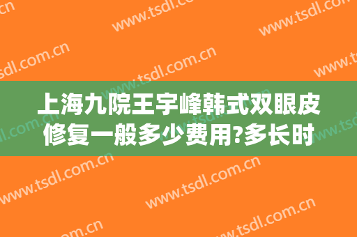 上海九院王宇峰韩式双眼皮修复一般多少费用?多长时间恢复?(上海九院割双眼皮专家)