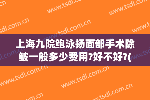上海九院鲍泳扬面部手术除皱一般多少费用?好不好?(有没有在上海九院打过除皱针)