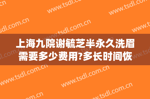 上海九院谢毓芝半永久洗眉需要多少费用?多长时间恢复?(上海九院洗眉多少钱)