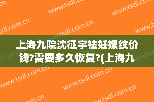 上海九院沈征宇祛妊娠纹价钱?需要多久恢复?(上海九院去妊娠纹)