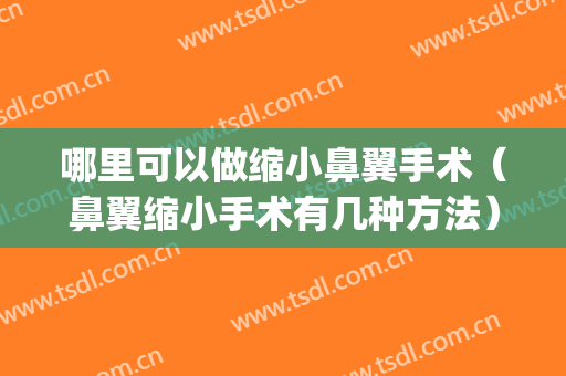 哪里可以做缩小鼻翼手术（鼻翼缩小手术有几种方法）(可以做缩小鼻翼的手术吗)