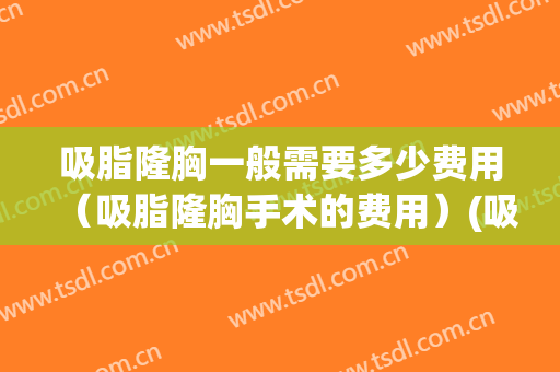 吸脂隆胸一般需要多少费用（吸脂隆胸手术的费用）(吸脂隆胸多少钱啊)