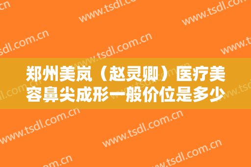 郑州美岚（赵灵卿）医疗美容鼻尖成形一般价位是多少费用?怎么样?
