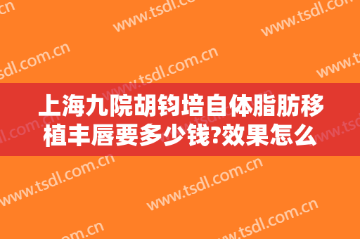 上海九院胡钧培自体脂肪移植丰唇要多少钱?效果怎么样?
