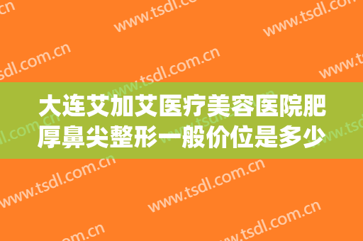 大连艾加艾医疗美容医院肥厚鼻尖整形一般价位是多少钱?靠谱吗?(艾佳整形医院在哪里)