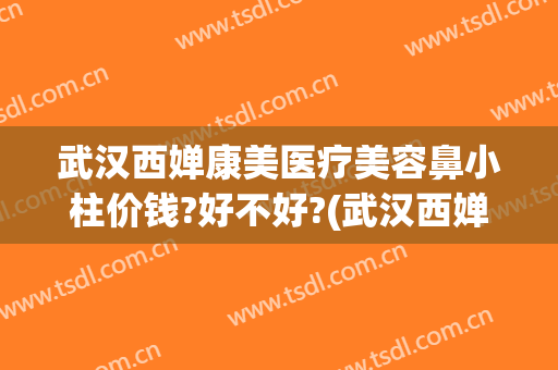 武汉西婵康美医疗美容鼻小柱价钱?好不好?(武汉西婵美容整形医院)