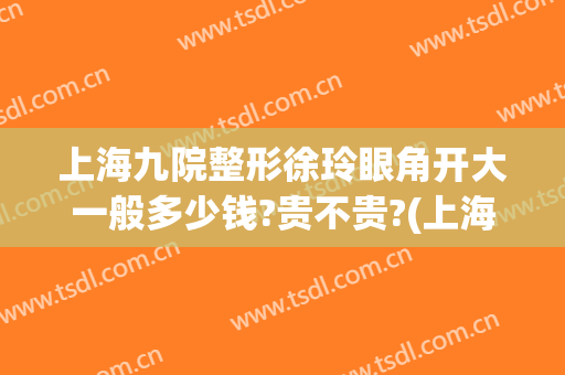 上海九院整形徐玲眼角开大一般多少钱?贵不贵?(上海九院整形双眼皮价目表)