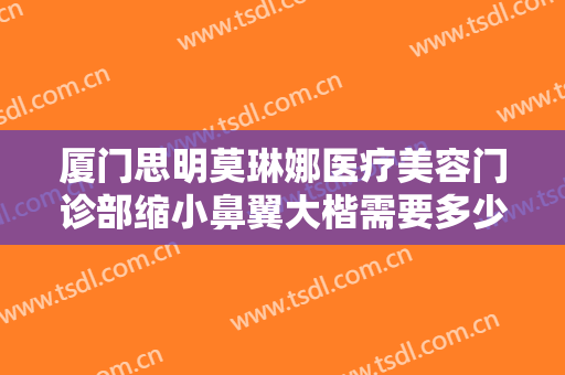 厦门思明莫琳娜医疗美容门诊部缩小鼻翼大楷需要多少费用?贵不贵?