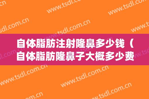 自体脂肪注射隆鼻多少钱（自体脂肪隆鼻子大概多少费用）(自体脂肪隆鼻要多少钱)