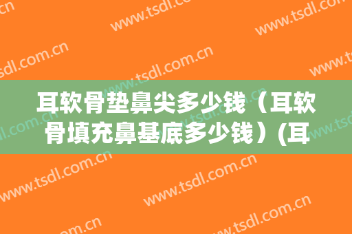 耳软骨垫鼻尖多少钱（耳软骨填充鼻基底多少钱）(耳软骨垫鼻子多少钱)