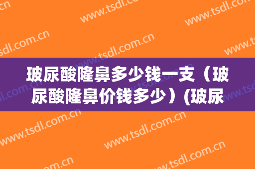 玻尿酸隆鼻多少钱一支（玻尿酸隆鼻价钱多少）(玻尿酸隆鼻价格表)