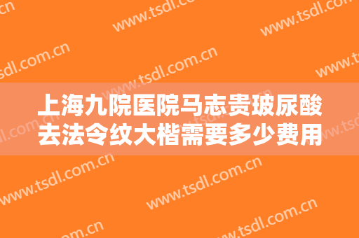 上海九院医院马志贵玻尿酸去法令纹大楷需要多少费用?靠谱吗?