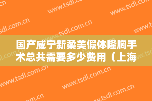 国产威宁新柔美假体隆胸手术总共需要多少费用（上海威宁假体隆胸产品介绍）