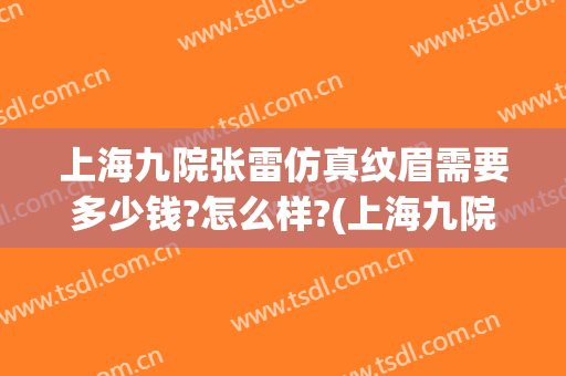 上海九院张雷仿真纹眉需要多少钱?怎么样?(上海九院纹眉毛多少钱)