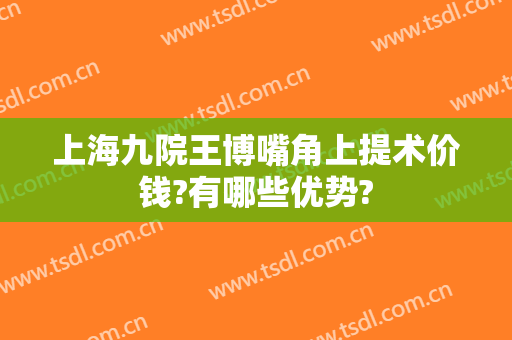 上海九院王博嘴角上提术价钱?有哪些优势?
