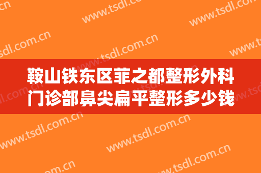 鞍山铁东区菲之都整形外科门诊部鼻尖扁平整形多少钱?好不好?(鞍鼻整形需要多少钱)