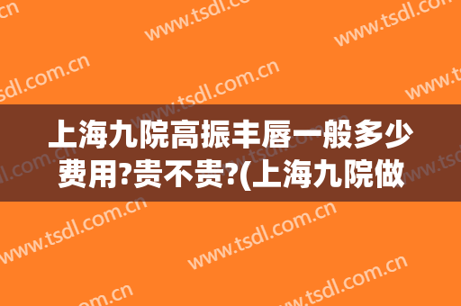 上海九院高振丰唇一般多少费用?贵不贵?(上海九院做唇裂多少钱)