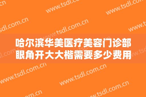 哈尔滨华美医疗美容门诊部眼角开大大楷需要多少费用?贵不贵?