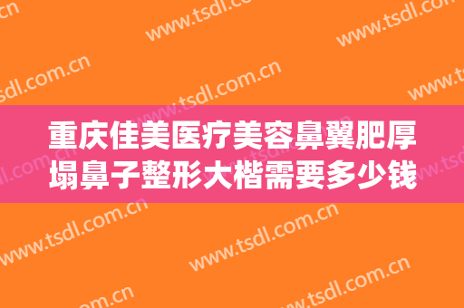 重庆佳美医疗美容鼻翼肥厚塌鼻子整形大楷需要多少钱?好不好?(重庆整形医院鼻子)