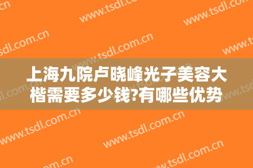 上海九院卢晓峰光子美容大楷需要多少钱?有哪些优势?
