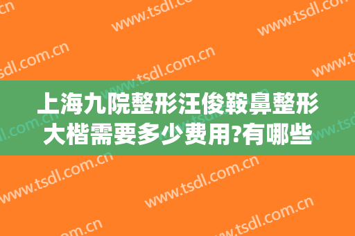 上海九院整形汪俊鞍鼻整形大楷需要多少费用?有哪些优势?(上海九院整形整容医院)