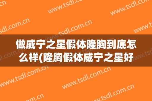 做威宁之星假体隆胸到底怎么样(隆胸假体威宁之星好吗)
