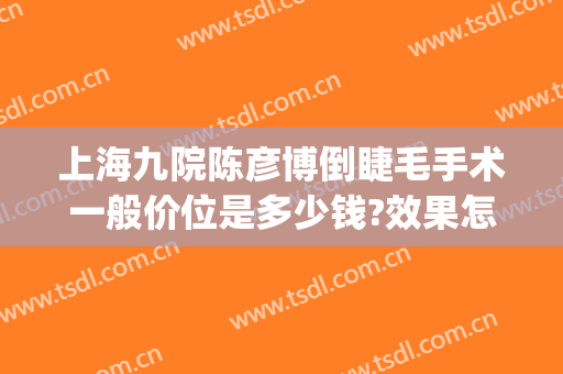 上海九院陈彦博倒睫毛手术一般价位是多少钱?效果怎么样?(上海九院做倒睫毛手术需要多少钱?)