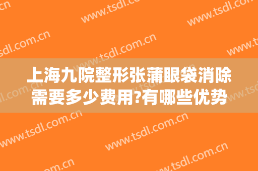 上海九院整形张蒲眼袋消除需要多少费用?有哪些优势?(上海第九整形美容医院去眼袋好吗)