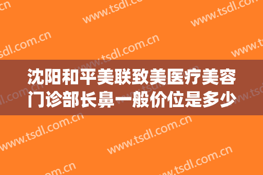 沈阳和平美联致美医疗美容门诊部长鼻一般价位是多少?有哪些优势?(北京医联致美医疗美容诊所怎么样)