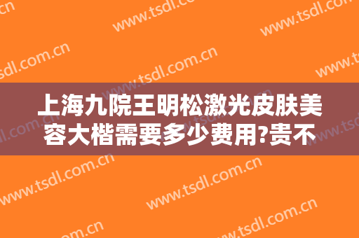 上海九院王明松激光皮肤美容大楷需要多少费用?贵不贵?