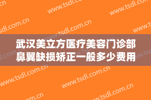 武汉美立方医疗美容门诊部鼻翼缺损矫正一般多少费用?效果怎么样?(武汉缩小鼻翼医院美莱整形)